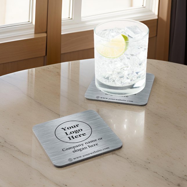 Posavasos Elegante plata metálica (Subido por el creador)