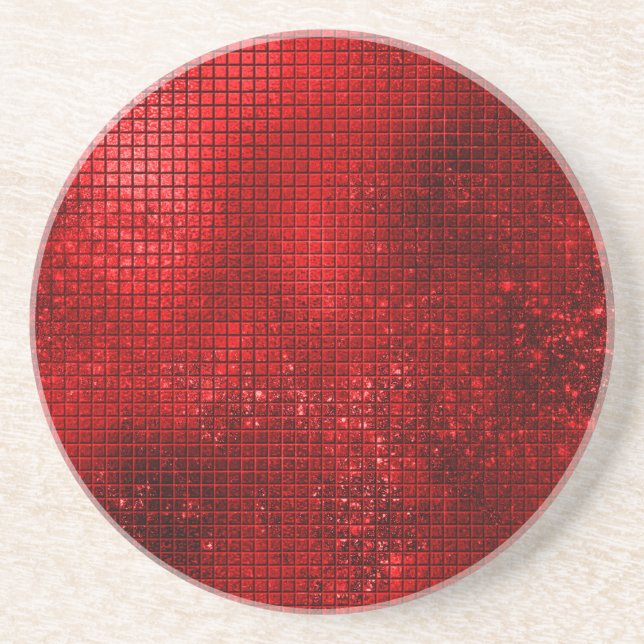Posavasos Elegante rojo adorable (Frente)