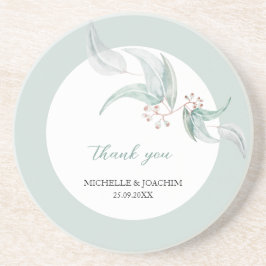 Posavasos Elegante y bello Eucalyptus Watercolor Art