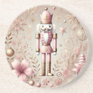 Posavasos Elegante y Caprichoso Cascanueces Pastel de Rosa y