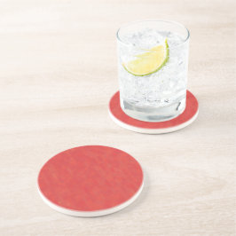 Posavasos elegante y elegante patrón rojo minimalista