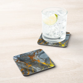 Posavasos Elegante y Moderno Gris y Dorado