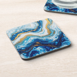 Posavasos Elegantes Baldosas decorativas de Art Fluido - Azu