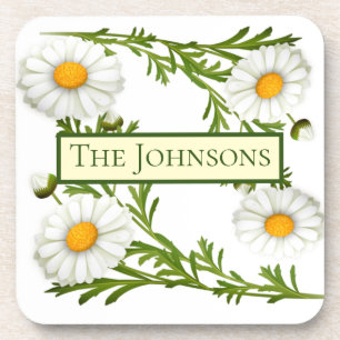 Posavasos Elegantes Daisies Cortados