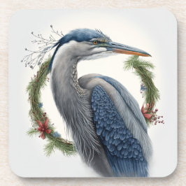 Posavasos Elegantes grandes vacaciones de la garza azul/Navi