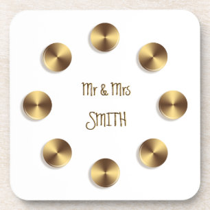Posavasos Elemento Golden 3D