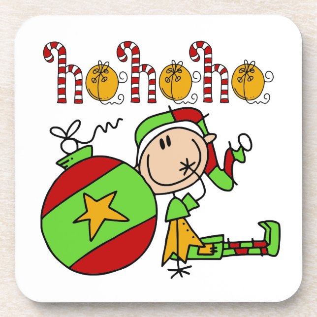 Posavasos Elf, Navidades del Ho Ho Ho Holiday Santa (Frente)