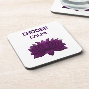 Posavasos Elige Flor de Loto Púrpura Tranquila 