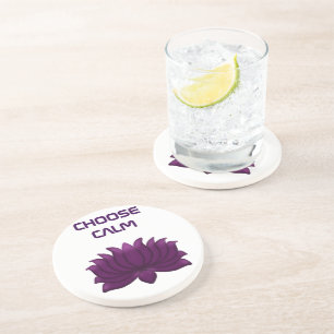 Posavasos Elige Flor de Loto Púrpura Tranquila