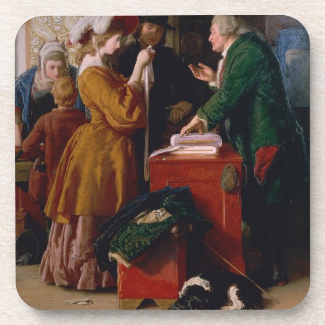 Posavasos Eligiendo el vestido de boda, del capítulo 1 del ' (Frente)