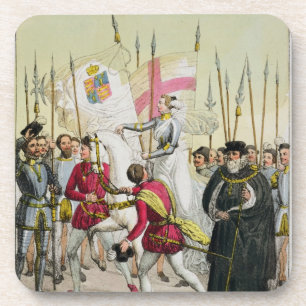 Posavasos Elizabeth I, platea 12 'de la historia del