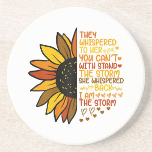 Posavasos Ella Susurró Que Yo Soy La Tormenta Funny Sunflowe