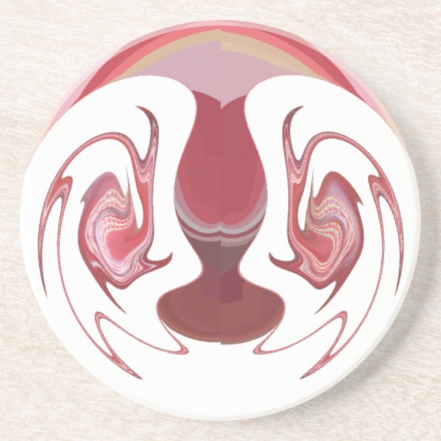 Posavasos Embers de la Tierra: Tapiz texturizado de África (Frente)