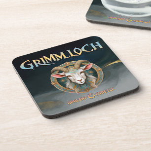 Posavasos Emblema de Cabra de Fantasía RPG Grimmloch