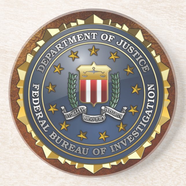 Posavasos Emblema del FBI (Frente)