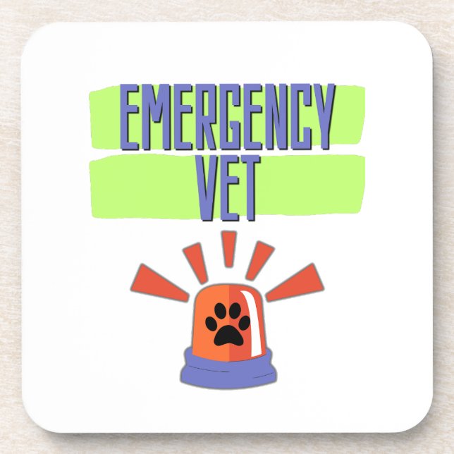 Posavasos Emergency Vet – Veterinary Emergency Design (Frente)