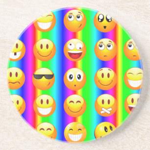Posavasos emoji arco iris