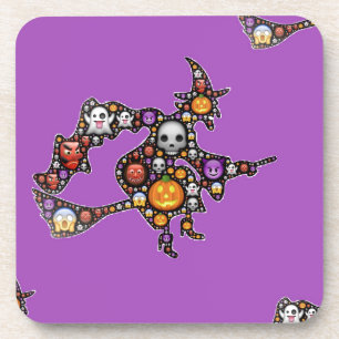 Posavasos emoji de bruja