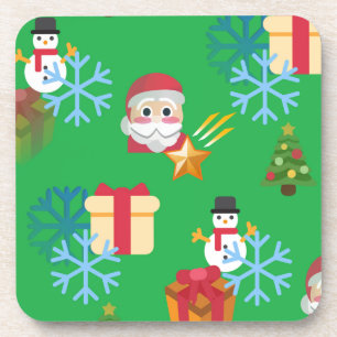 Posavasos emoji de navidades verdes