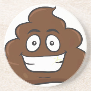 Posavasos emoji de poop divertida