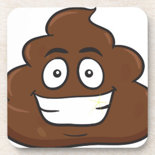 Posavasos emoji de poop divertida
