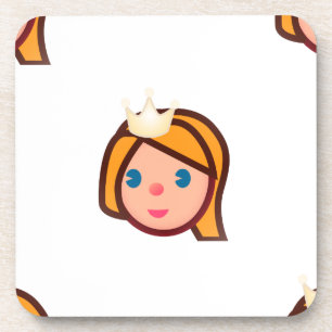 Posavasos emoji de princesa
