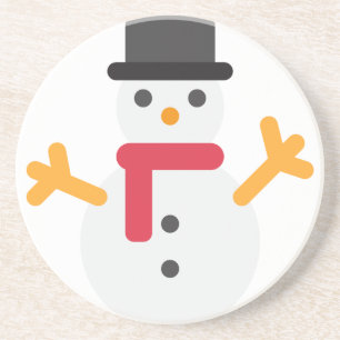 Posavasos emoji de snowman de los navidades