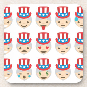 Posavasos emoji del tío sam