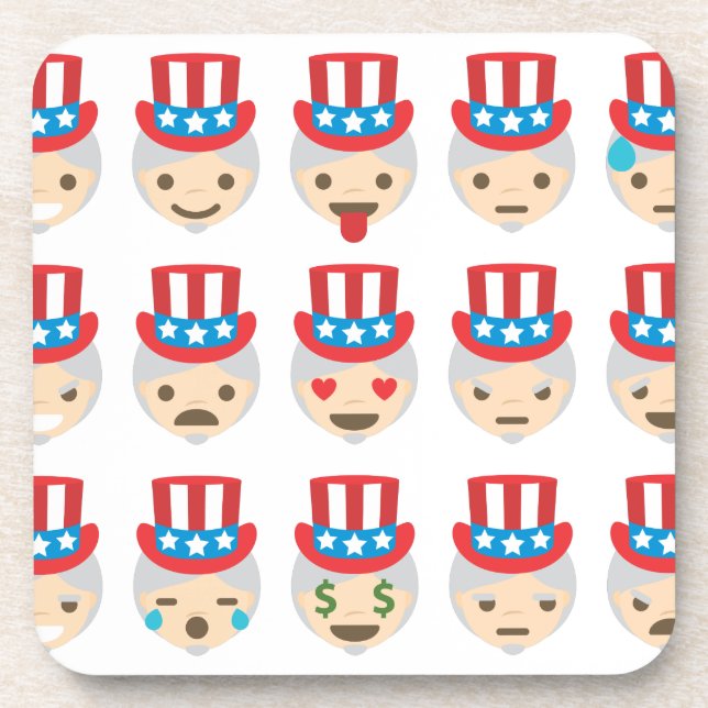 Posavasos emoji del tío sam (Frente)
