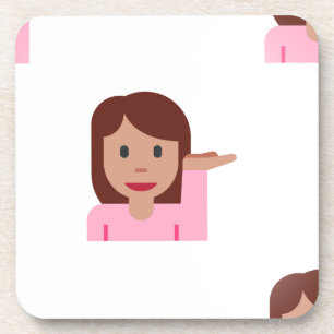 Posavasos emoji femenina