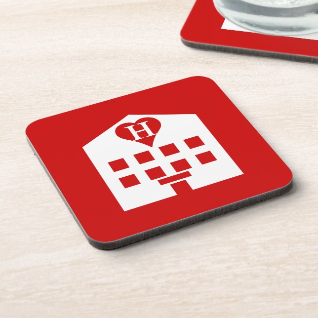 Posavasos Emoji japonesa del Love Hotel (Lado Izquierdo)