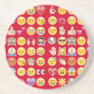 Posavasos emoji roja