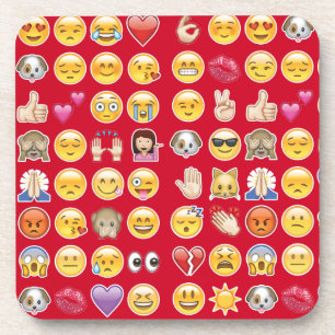 Posavasos emoji roja