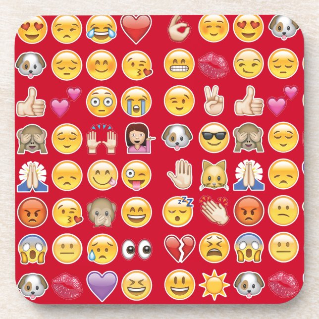 Posavasos emoji roja (Frente)