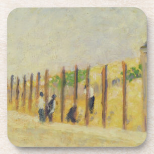 Posavasos Empujando hacia adentro los postes, c.1882 (aceite