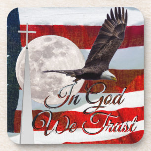 Posavasos En Dios confiamos en los arcos de plástico duro de