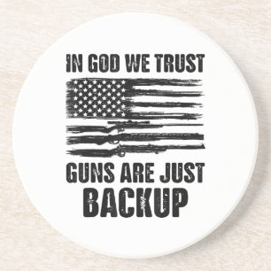 Posavasos En Dios confiamos en que las armas estén de vuelta