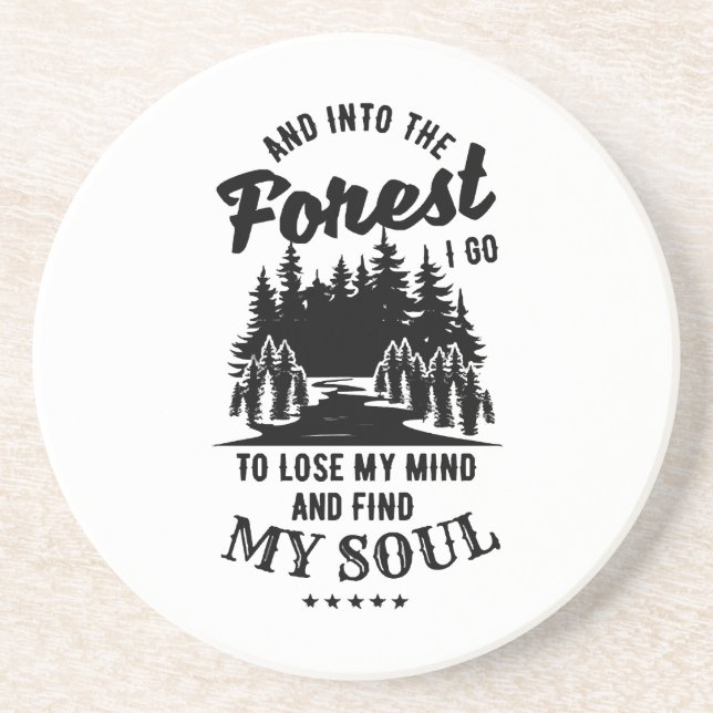 Posavasos En el bosque voy (Frente)