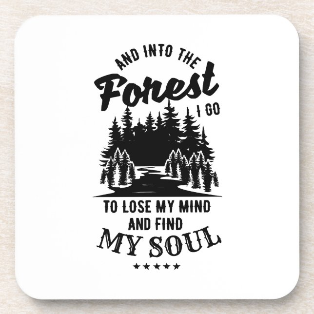 Posavasos En el bosque voy (Frente)