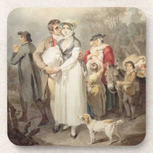 Posavasos En el camino, 1799 (w/c sobre rastros de lápiz en