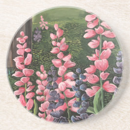 Posavasos En el campo, arte pintado a mano original