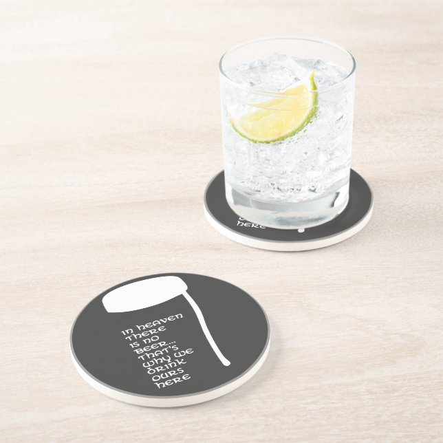 Posavasos En el cielo no hay cerveza (Lado)