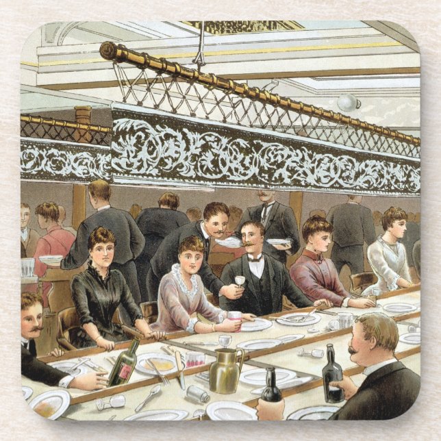 Posavasos En la bahía, tiempo de cena - una inflamación (Frente)