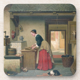 Posavasos En la despensa, 1868 (aceite en el panel)