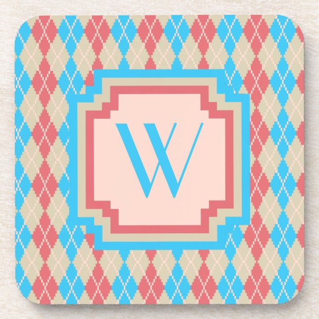 Posavasos En la Playa Argyle Square Coaster (Frente)