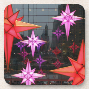 Posavasos En New York City. Decoración del navidad dentro