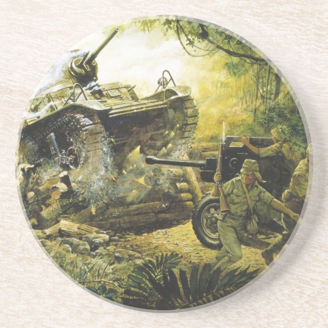 Posavasos En una cuadra de carretera en el camino a Bataan D (Frente)