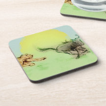 Encadenamiento de animales salvajes coloridos, con