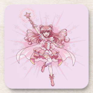 Posavasos Encantadora Transformación de Anime de Chica Mágic