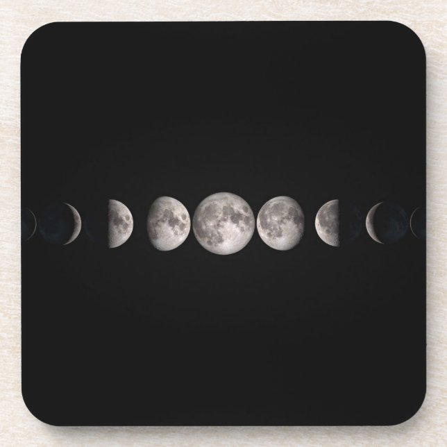 Posavasos Encantadoras Fases De La Luna (Frente)